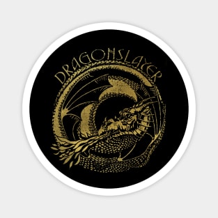 Dragonslayer (Gold Logo) Magnet